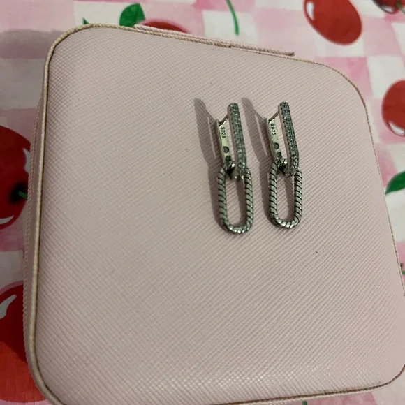 S925 Hoop Earrings - Picture 2 of 3